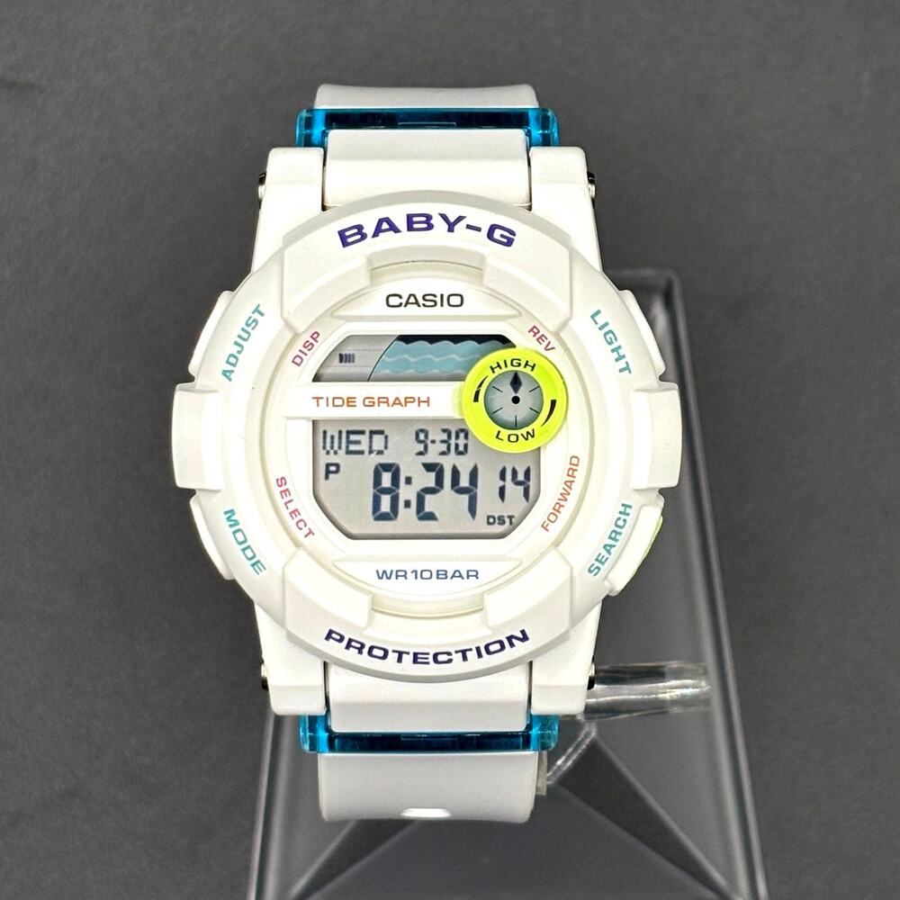 Casio Baby-G G-Lide BGD-180FB-7 White Tide Graph Digital Watch 100M